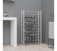 Vidaxl Wine Rack For 72 Bottles White Metal