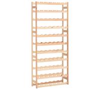 vidaXL Wine Rack for 77 Bottles Bottle Storage Holder Wooden Floor Standing Shel