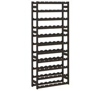Vidaxl Wine Rack For 77 Bottles Black Solid Wood Pine