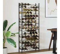 vidaXL Wine Rack for 96 Bottles Black Iron
