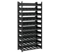 (60 bottle) vidaXL Wine Rack Wine Shelf Whisky Bottle Holder Drinking Rack PP Stackable