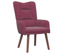 vidaXL Wine Red Velvet Relaxing Chair