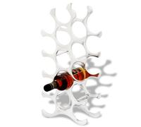 Vidaxl Wine Stand For 15 Bottles Silver Aluminium