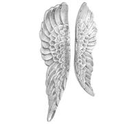 vidaXL Wings Sculpture 2 pcs Silver 31 x 5 x 91 cm Aluminium