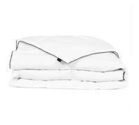 vidaXL Winter Down Duvet, 150x200 cm, White Microfibre Cover with Duck Feather & Down Filling, Warm Comforter for Winter Seasons, Machine Washable