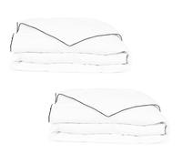 vidaXL 2x Winter Down Duvet 155x220 cm Bedroom Single Layer Quilt Down Duvet