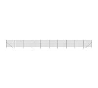 vidaXL Wire Mesh Fence Anthracite 2x25m - Galvanised Steel with PVC Coat, Interlocking Design - Ideal for Animal Enclosure or Property Barricade