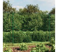 vidaXL Wire Mesh Fence with Flange Green 1.6x10 m