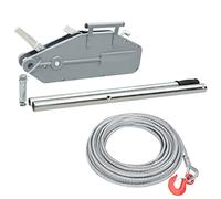 vidaXL Wire Rope Hoist 1600 kg – 20m Steel Rope, Aluminium/Steel, Overload Protection