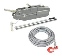 vidaXL Wire Rope Hoist Winch 3200 kg Manual Lever Hand Winch Pulling Hoist