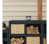 vidaXL Wood Paint Grey 2.5 L Wall Print