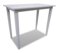 Vidaxl Wooden Bar Table White 110X60X90.8 Cm