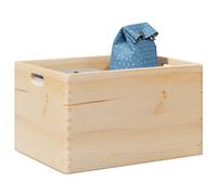 vidaXL Wooden Box with Handles 40x30x23 cm Solid Wood Pine