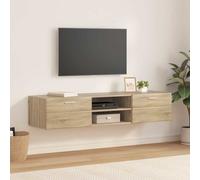 vidaXL Wooden Cabinet Sonoma Oak 150 x 39 x 30 cm Engineered Wood, Ample Storage, Modern Wooden Cabinet, Rectangular Design, Durable Utility Furniture for Living Room, Indoor Organizational Unit