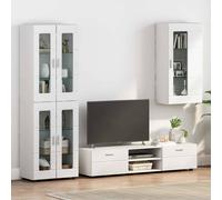 VidaXL Wooden Cabinet White Engineered Wood