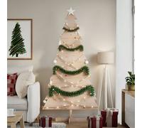 vidaXL Wooden Christmas Tree for Decoration 180 cm Solid Wood Pine