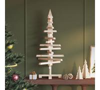 vidaXL Wooden Christmas Tree for Decoration 90 cm Solid Wood Pine