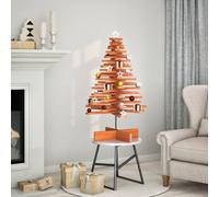 Wooden Christmas Tree for Decoration Assemble XmasTree Solid Wood Pine vidaXL UK