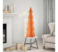 vidaXL Wooden Christmas Tree for Decoration Wax Brown 112 cm Solid Wood Pine, Brown