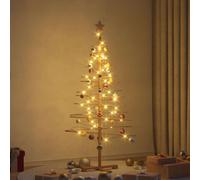 Vidaxl Wooden Christmas Tree With Stand Brown 150 Cm Bamboo