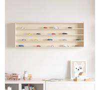 vidaXL Wooden Collector's Display Case Brown 100 x 8.5 x 36 cm Plywood