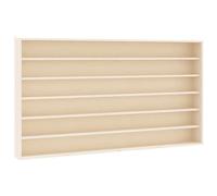 vidaXL Wooden Collector's Display Case with 6 Shelves Wall Display Cabinet
