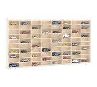 vidaXL Wooden Collector's Display Case with 80 Compartments 80x4.5x40.5cm