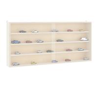 vidaXL Wooden Collector's Display Case with Doors 80x8.5x37cm