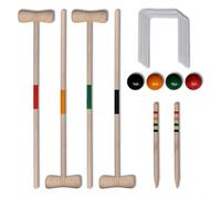 vidaXL Wooden Croquet Set 4 Player