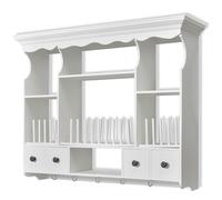 vidaXL Wooden Kitchen Wall Cabinet White Cupboard Storage Shelf Display Unit vid