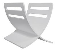 vidaXL Wooden Magazine Rack Floor Standing White Newspaper Storage Holder