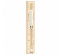 "vidaXL Wooden Sauna Sand Timer, 15 Minutes - Durable Solid Pinewood Material, Heat-Resistant Glass, 5 and 10 Minute Approximation Markers, Multifunctional use in Saunas, Gym, Yoga, and More"