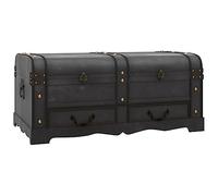 vidaXL Large Vintage Storage Trunk | Large Wooden Chest Storage Chest