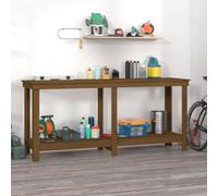 (honey brown, 180 x 50 x 80 cm) vidaXL Solid Wood Pine Work Bench Working Storage Table Multi Colours/Sizes