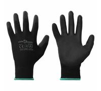 vidaXL Work Gloves 24 pcs Black 11 / XXL Polyester