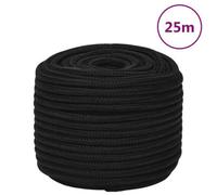 Vidaxl Work Rope Black 14 mm 25 M Polyester