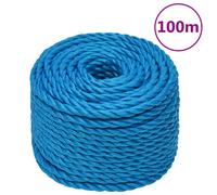 vidaXL Work Rope Blue 24 mm 100 m Polypropylene