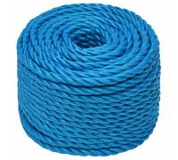 vidaXL Work Rope House Garden Workshop Work Line Twisted Rope Poly Cord Floristry Craft All-purpose Cord Blue 10 mm 50 m Polypropylene