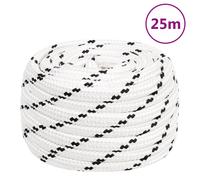 vidaXL Work Rope White 20 mm 25 m Polyester