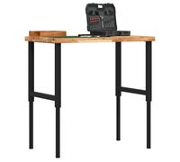 vidaXL Workbench 100x60x(73-99.5) cm Solid Wood Acacia Rectangular