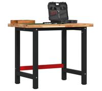 vidaXL Workbench 100x60x83 cm Solid Wood Acacia Rectangular