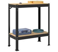 vidaXL Workbench Black 81 x 41 x 91 cm Engineered Wood and Metal