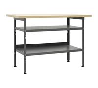 vidaXL Workbench Grey 120x60x85 cm Steel