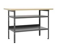 vidaXL Workbench Office Distinctive Sturdy Height-Adjustable Durable Easy to Cle
