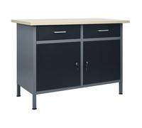 vidaXL Workbench Office Furniture Garage Tool Storage Organisation Home Indoor W