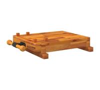 vidaXL Workbench Tabletop with Vice 52x44x9.5 cm Solid Wood Acacia