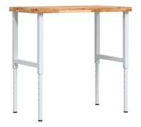 vidaXL Workbench Wooden Work Table Work Bench Solid Wood Acacia Rectangular