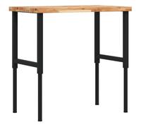 vidaXL Workbench Wooden Work Table Work Bench Solid Wood Acacia Rectangular