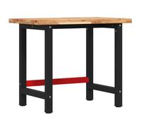 vidaXL Workbench Wooden Work Table Work Bench Solid Wood Acacia Rectangular