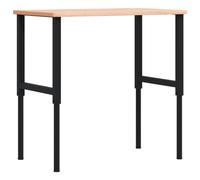 vidaXL Workbench Wooden Work Table Work Bench Solid Wood Beech Rectangular